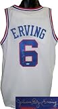 Julius Erving Autographed/Hand Signed Philadelphia 76ers White Prostyle Jersey ''Dr. J''- Tri-Star H