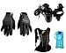 Autopearl Premium Quality Bike Accessories (Combo Of Scoyco MC-10 1 Pair of Hand Grip Gloves for Bike Motorcycle Scooter Riding - (Black And White) & Premium Quality Bike USB Charger. & KTM Type Water Rucksack Backpack For Bike Riding / Cycling / Mount Climibing Bag With 2 Ltr. Hydration Bladder) RS.3268.00