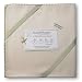 SwaddleDesigns Organic Ultimate Receiving Blanket - Natural with Sage Trim