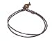 Neptune Giftware Dark Brown Leather Cord Bracelet / Leather Wristband / Surf Wristband Bracelet - (Max Wrist Size Approx. 20cm) - 187