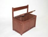 Beechwood Toy Chest/Bench - Mahogany Finish, by Kettler