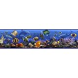 RoomMates RMK1004BCS Under the Sea Peel and Stick Wall Border