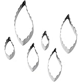Wilton 417-2585 6-Piece Nesting Fondant Double Sided Cut Out Cutters, Leaf
