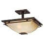 Minka Lavery Lights 1279-357 Semi-Flush Light - Iron Oxide Lineage Contemporary Indoor Lighting