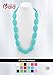 Consider It Maid Baby/Toddler Silicone Teething Necklace - BPA Free and FDA Approved - Better Alternative to Baltic Amber for Moms - Teether Toy Option for your Baby - Soothing Help for your Teething Baby - Organic Natural Teether - The Original Collection (Turquoise)