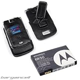 2 Pieces Value Combo Of Motorola Razr V3, V3c, V3m, V3i, V3t, V3e OEM Original Lithium-Ion Battery BR50 + OEM Original Leather Case with Belt Clip VLV31