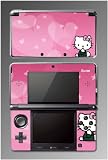 Cute Kitty Hearts Pink Princess Cat Girl Game Vinyl Decal Cover Skin Protector #4 for Nintendo 3DS