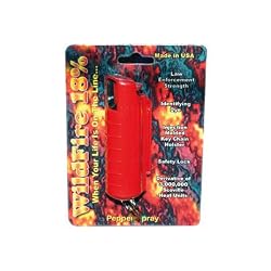 18% WildFire Pepper Spray, 1/2 oz. Pocket/Purse Size, Blue Color