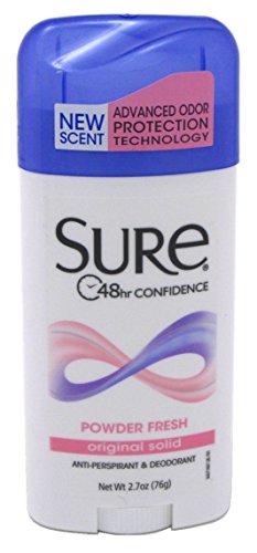 Sure Deodorant 2.7oz Original Solid Powder Fresh