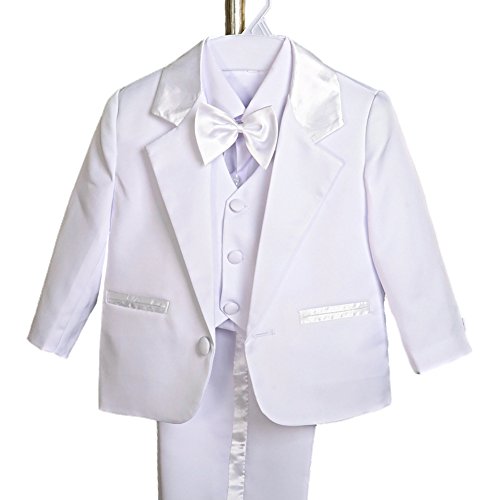 Dressy Daisy Baby Boy' 5 Pcs Set Formal Tuxedo Suits No Tail Christening Outfits
