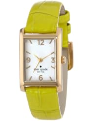 kate spade new york Womens 1YRU0287 Citron Embossed Croc Cooper Strap Watch