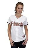 MLB Women's Arizona Diamondbacks Joe Saunders White Home Short Sleeve 5 Button Synthetic Replica Baseball Jersey Spring 2012  (White, Large)