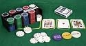 King Texas Hold'em Poker Set inc. Gaming Felt