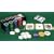 King Texas Hold'em Poker Set inc. Gaming Felt