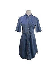 2015 Cotton/Denim Shift  Shirt  Dress