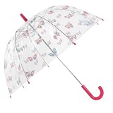 Capelli New York Mosaic Butterflies All Over Print Girls Manual Stick Dome Umbrella