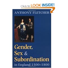 Gender, Sex and Subordination in England, 1500-1800