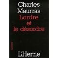 L'ordre et le d�sordre