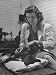 Student from Woman's Medical College of Pennsylvania Checking Vital Statistics Photographic Poster Print by Sam Shere, 12x16