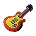 Guitar red/yellow - style your Crocs shoe charm #1463, Stickers | Clogs - funnyClip