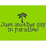 JustAnotherDayinParadiseBeachTowel-Lime