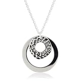 Nine West Silver-Tone Plated 18 Hammered Textured P