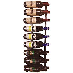 VintageView 18 Bottle Wine Rack (2 Deep - Black by VintageView