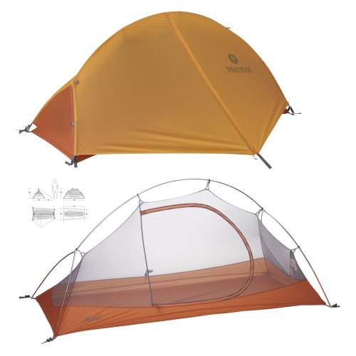 Marmot Eos 1P Tent (Terra Cotta  Pale Pumpkin) by Marmot