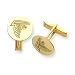 14K Atlanta Falcons Logo Round Cuff Links