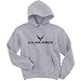 Youth Air Force Hooded Sweatshirt - Military Style Physical Training Sweatshirt in Gray