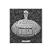 UNLV Runnin Rebels Solid Sterling Silver Block ''UNLV'' Football Pendant