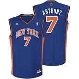 Adidas New York Knicks Carmelo Anthony Revolution 30 Replica Road Jersey Medium