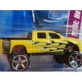 Hot Wheels Dodge Ram 1500 Pick Up 4x4 Truck Rare Issue Long Spoke Wheels Yellow With Black...