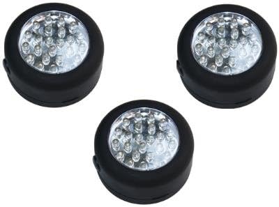 3 X 24 Head Led Ultra Bright Rubber Puck Lights