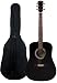 Search: Fender FA-100 Limited Edition Dreadnought Acoustic Guitar with Gig Bag - Black