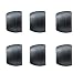 6 Black Small Sharp Phillips Panasonic Griffin EarJams TuneBuds Replacement Silicone Ear Buds Tips