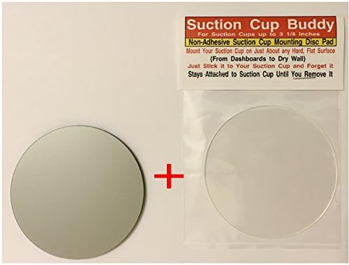 3'' Gray 3M Adhesive Dash Disc + 3" Non-Adhesive Suction Cup Buddy