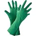 Global Glove 515 Unlined Nitrile Diamond Pattern Glove, Chemical Resistant, 12 mil Thick, 13" Length, Medium, Green (Case of 144)