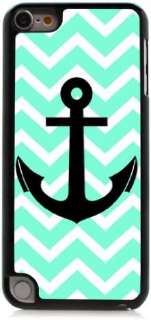 Chevron Boat Anchor - Hard Plastic and Aluminum Back Case For Apple iPod Touch 5 5th Generation