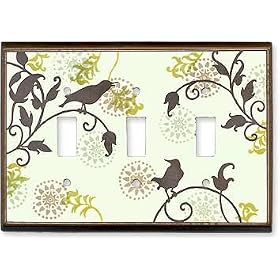 SONGBIRDS PATTERN Switchplates Outlet Covers, Rocker, GFCI