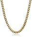 Amazon Collection Men's Stainless Steel 6mm Foxtail-Chain Necklace
