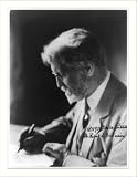 Historic Print (M): [Robert Latou Dickinson, 1861-1950, head-and-shoulders portrait, left profile, writing a