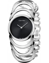 Calvin Klein K4G23121 Watch Body Ladies - Black Dial Stainless Steel Case Quartz Movement