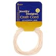 1mm Imitation Leather Cord, White, 3 Yds/pkg