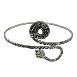 Jewelery Indian Arm Bracelet Armlet Sterling Silver 3.1 inches (armlt050)