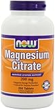Now Foods Magnesium Citrate 200mg,  250 Tablets
