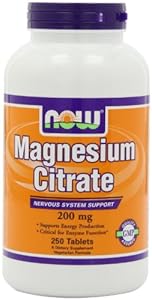 Now Foods Magnesium Citrate 200mg,  250 Tablets