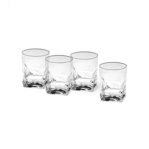 Gourmet Basics by Mikasa Quartz Double Old Fashioned Glass, 11-1/2-Ounce, Set of 4