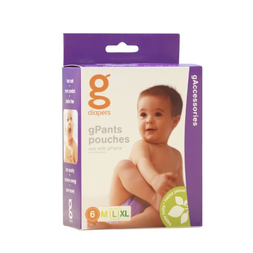 gDiapers gPants Pouches Medium Large X Large 6 Count
