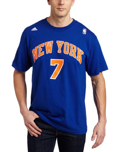NBA Men's New York Knicks Carmelo Anthony #7 Name & Number Tee (Royal, X-Large)